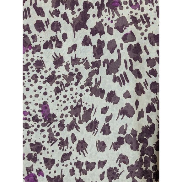 Belle Du Jour Women size XL Purple Sheer Rave Flutter Ruffle Disco Flowy Dress - Picture 7 of 15